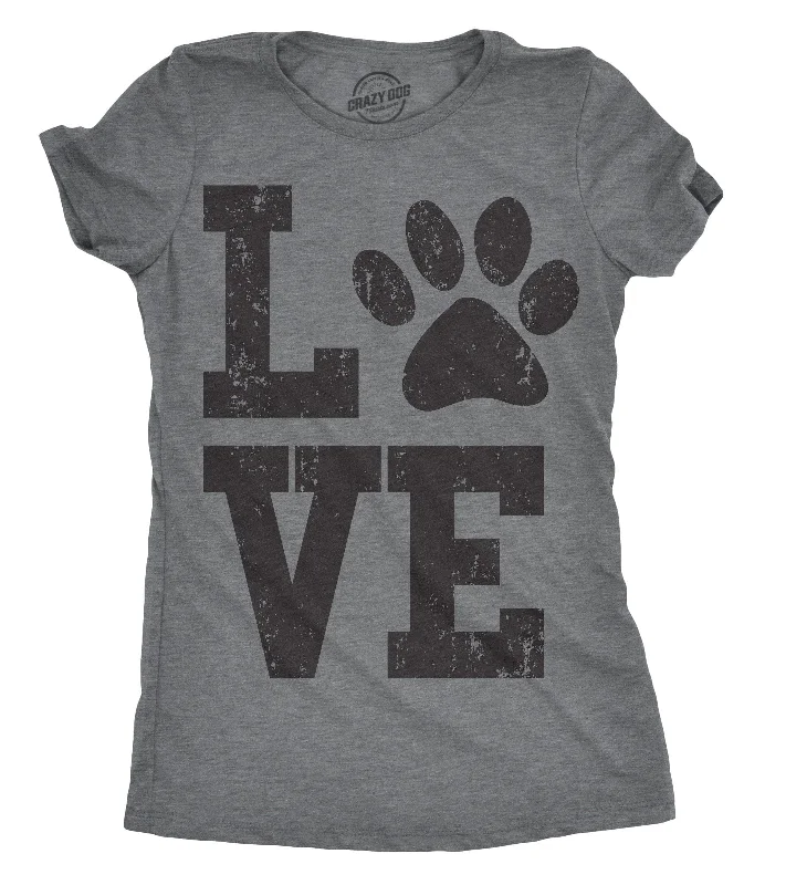 T-Shirt For Minimalist Style-Love Paw Women's T Shirt