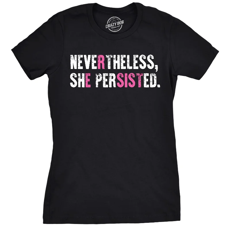 T-Shirt For Special Events Gifts-Resist Nevertheless She Persisted (Multicolor) Women's T Shirt