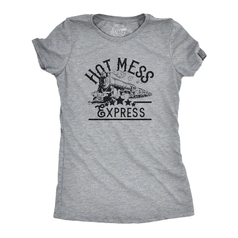 T-Shirt With Custom Print Design-Hot Mess Express Women's T Shirt