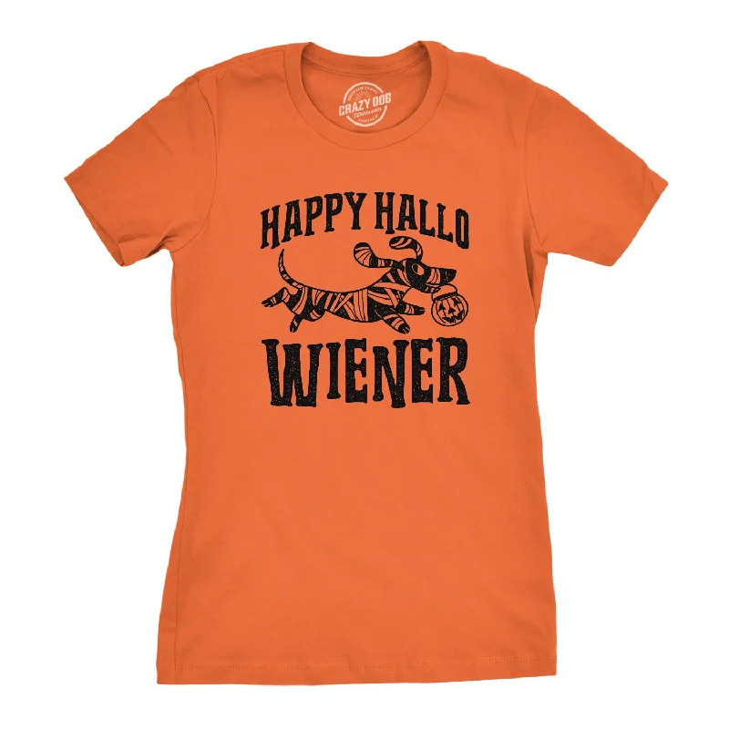 Custom T-Shirt For Groups-Happy Hallo Wiener Women's T Shirt