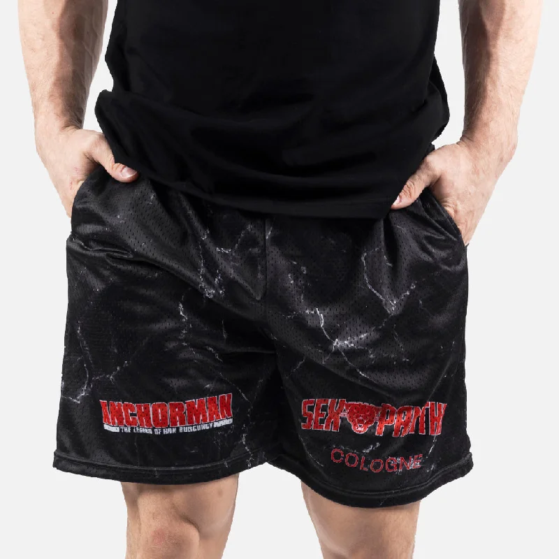 Sportswear Shorts-ANCHORMAN SEX PANTHER MESH ACTIVE SHORT