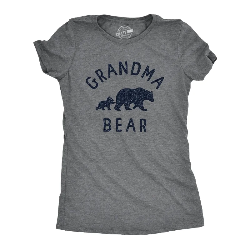 T-Shirt For Holiday Gifts-Grandma Bear Women's T Shirt