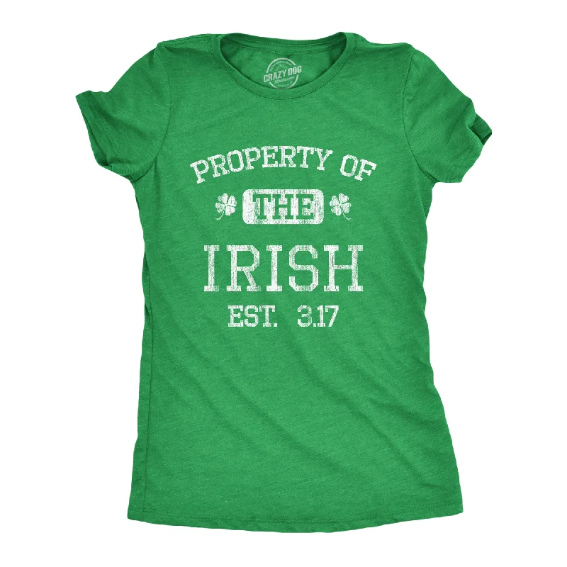 T-Shirt For Outdoor Activities-Property Of The Irish Women's T Shirt