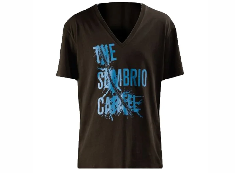 T-Shirt For Music Lovers-Sombrio Splash V Neck Tee Shirt - Black