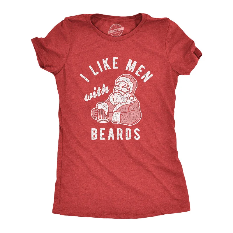 T-Shirt With High-Quality Printing-I Like Men With Beards Women's T Shirt