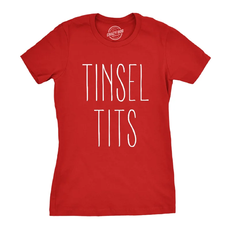 T-Shirt With Sports Team Design-Tinsel Tits Women's T Shirt