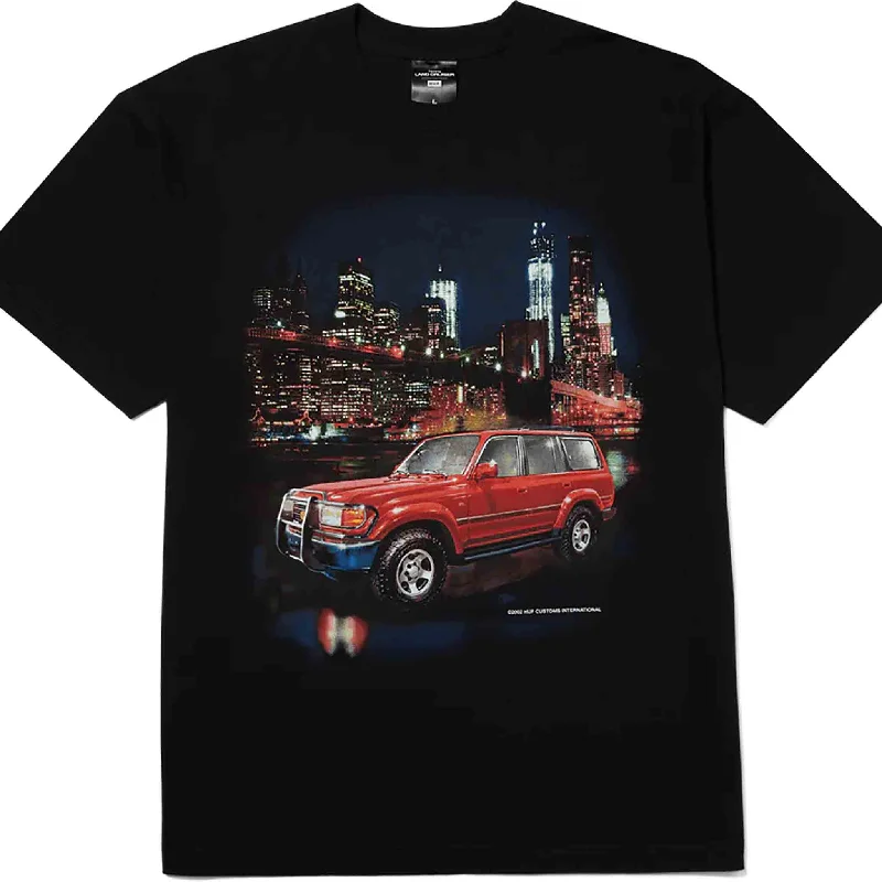 Plain T-Shirt-Huf X Toyota Big Poppa J8 Tee Black