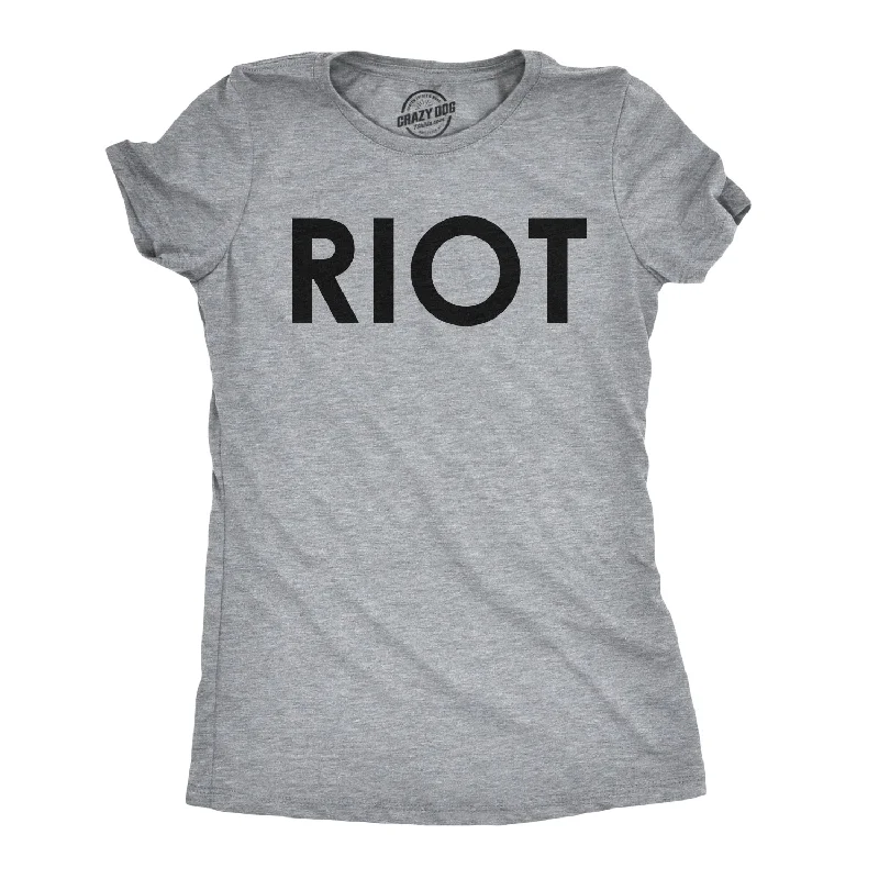 T-Shirt With Vintage Design-RIOT Women's T Shirt