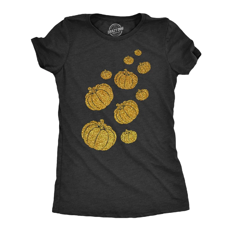 T-Shirt For Casual Fridays-Glitter Pumpkins Women's T Shirt